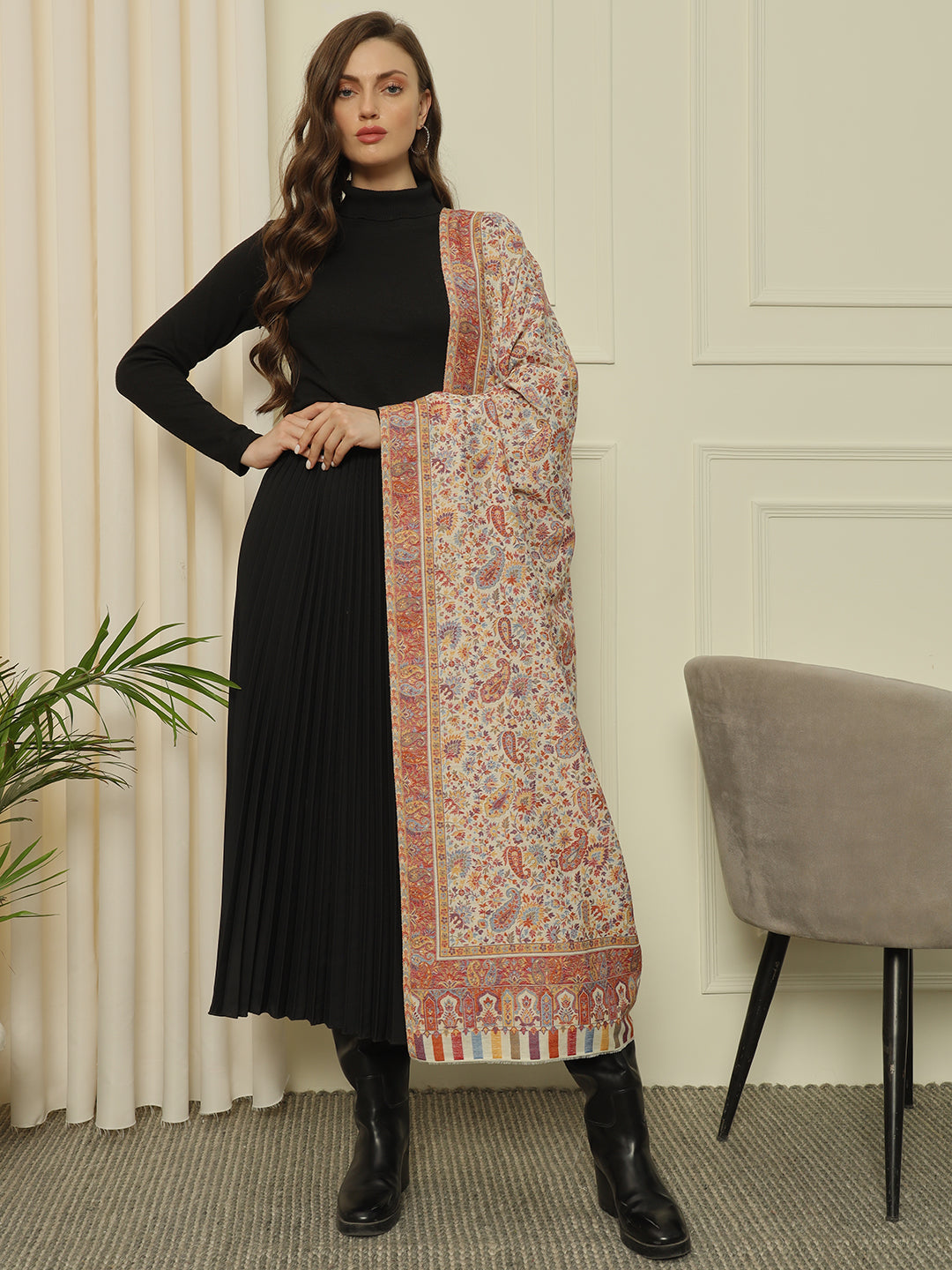 Gulmarg Series: Super Wool Kaani Full Cutting Shawl