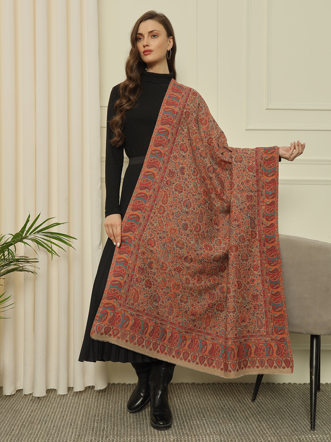 Gulmarg Series: Super Wool Kaani Full Cutting Shawl