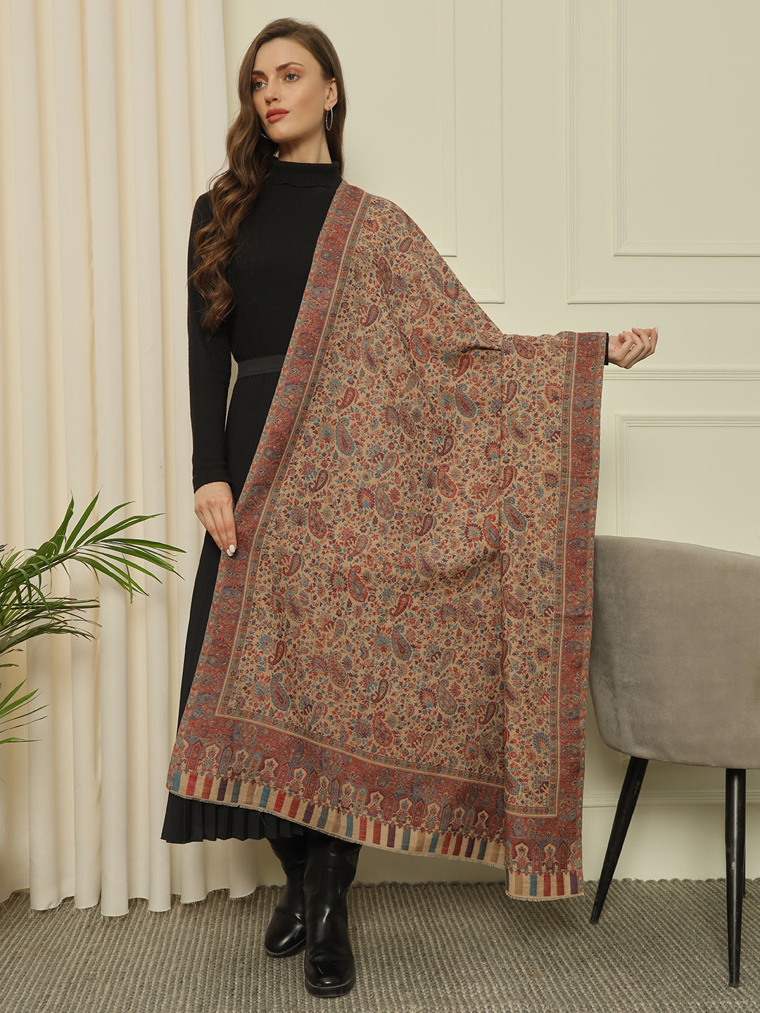 Gulmarg Series: Super Wool Kaani Full Cutting Shawl