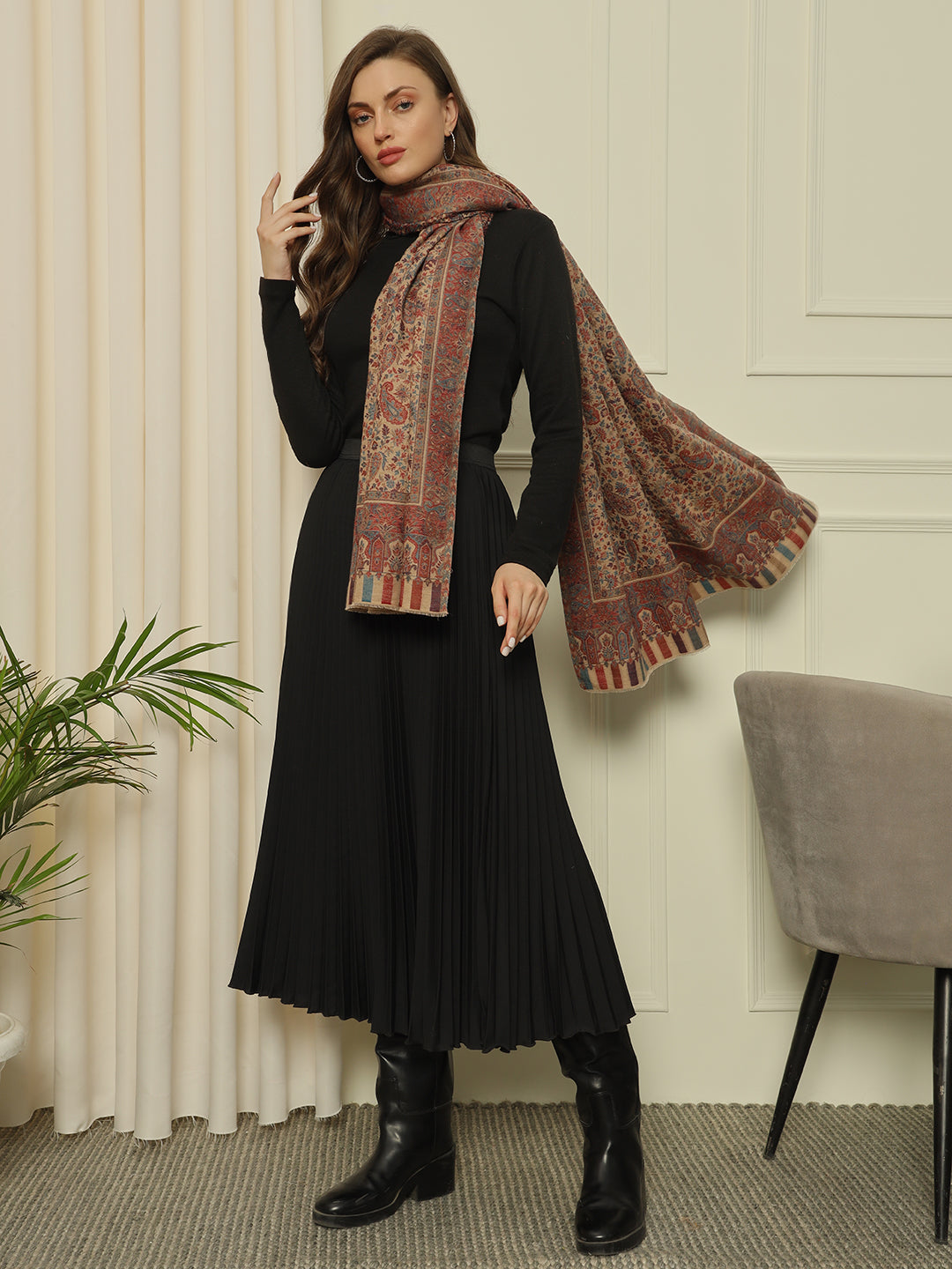 Gulmarg Series: Super Wool Kaani Full Cutting Shawl