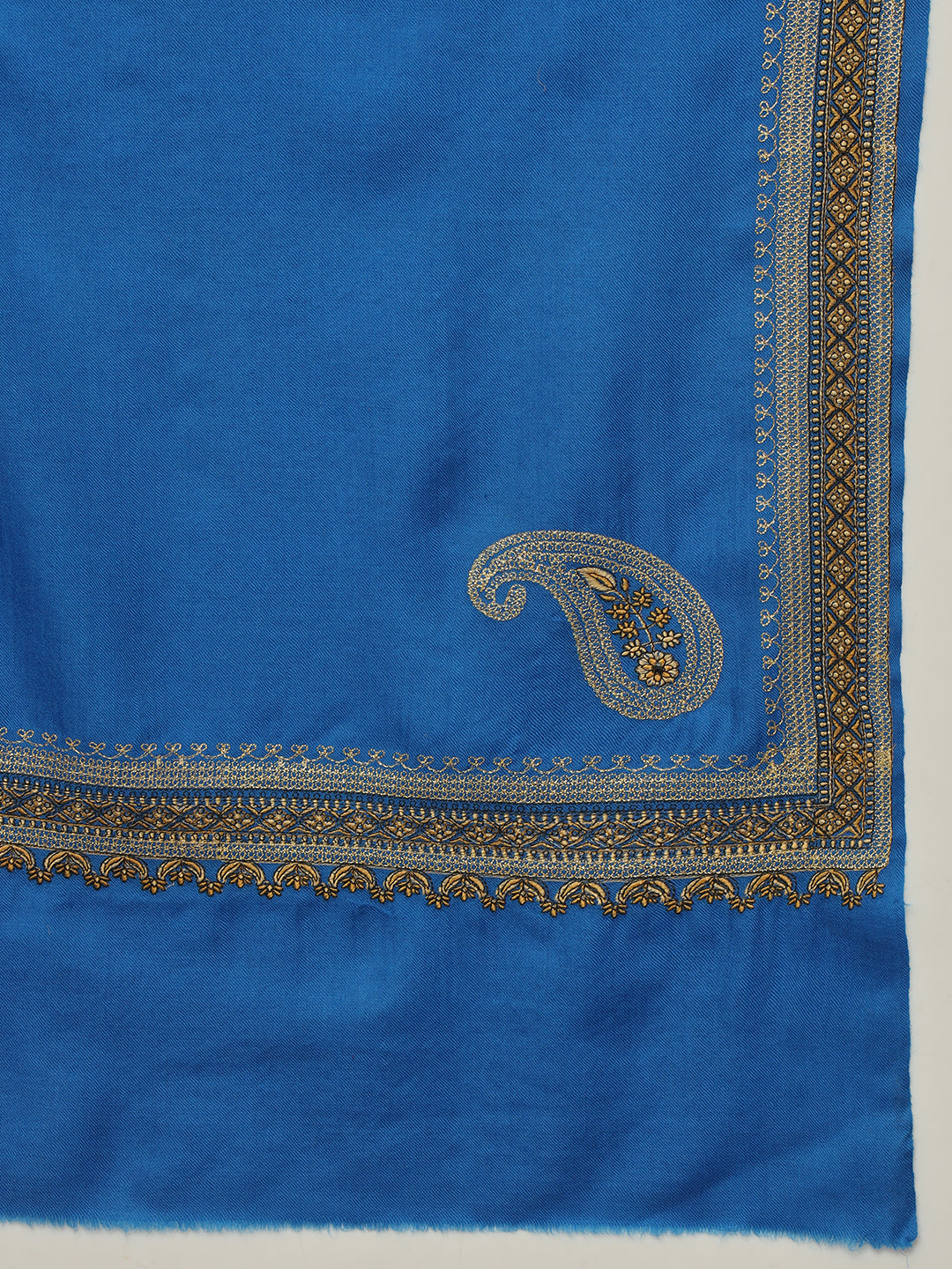 Gulmarg Series: Royal Blue Double Hashi Toosha Shawl