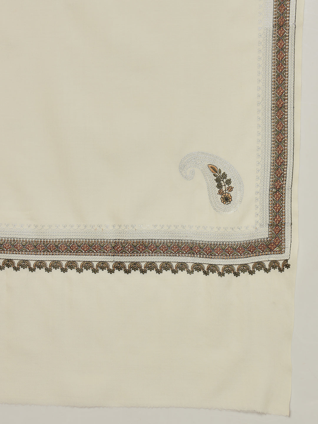 Gulmarg Series: Royal White Double Hashi Toosha Shawl