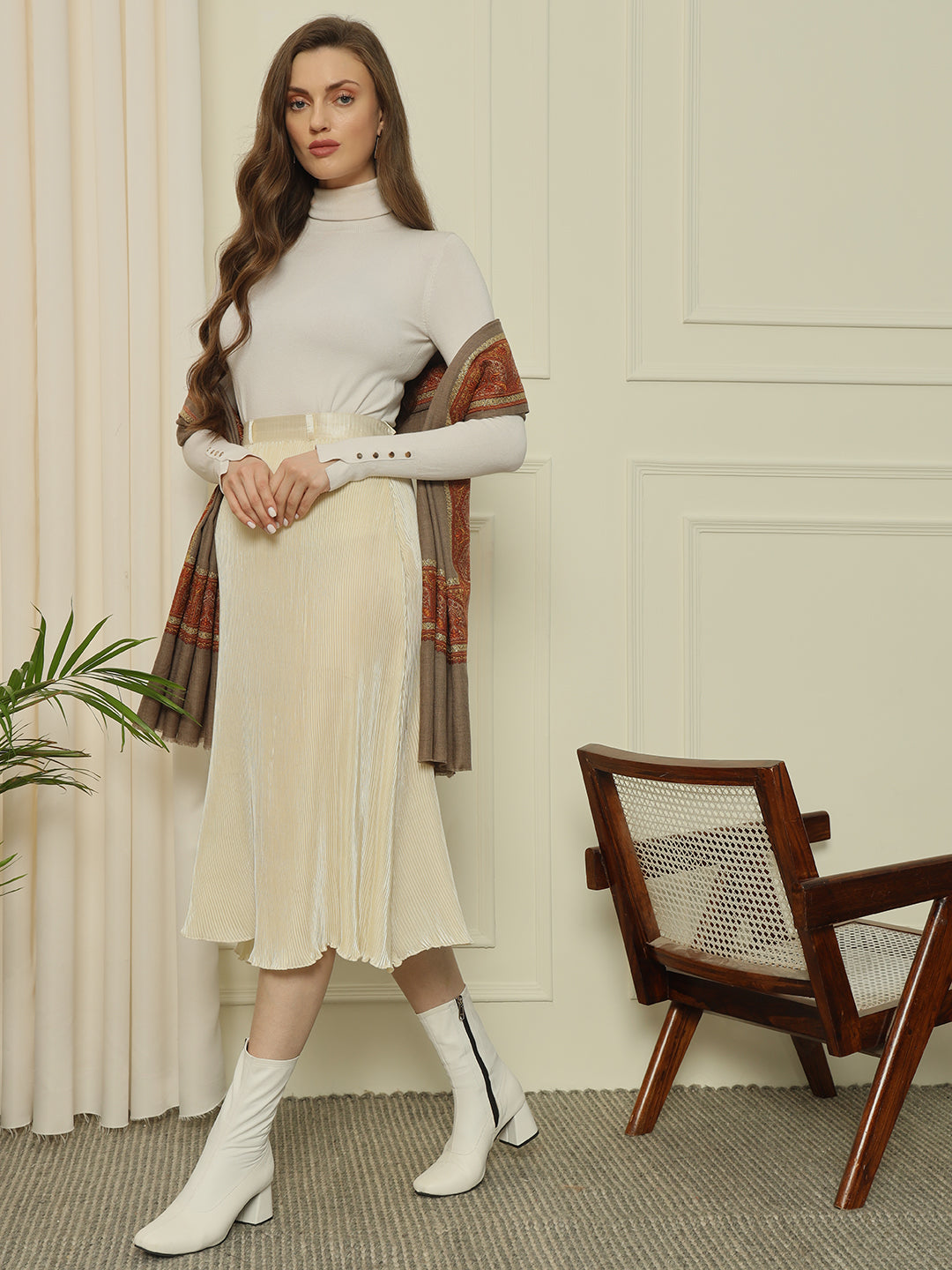 Gulmarg Series: Luxe Hazel Loom Dour Dar Toosha Shawl