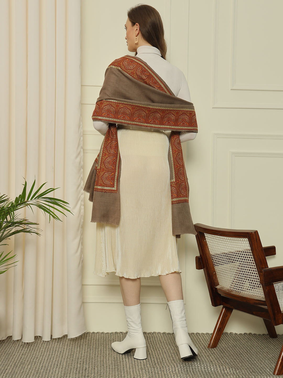 Gulmarg Series: Luxe Hazel Loom Dour Dar Toosha Shawl
