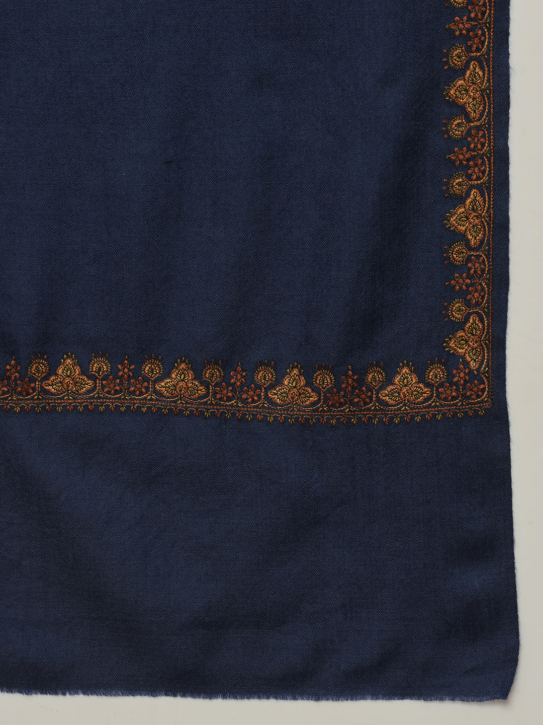Gulmarg Series: Royal Navy Blue Hashidar Toosha Stole