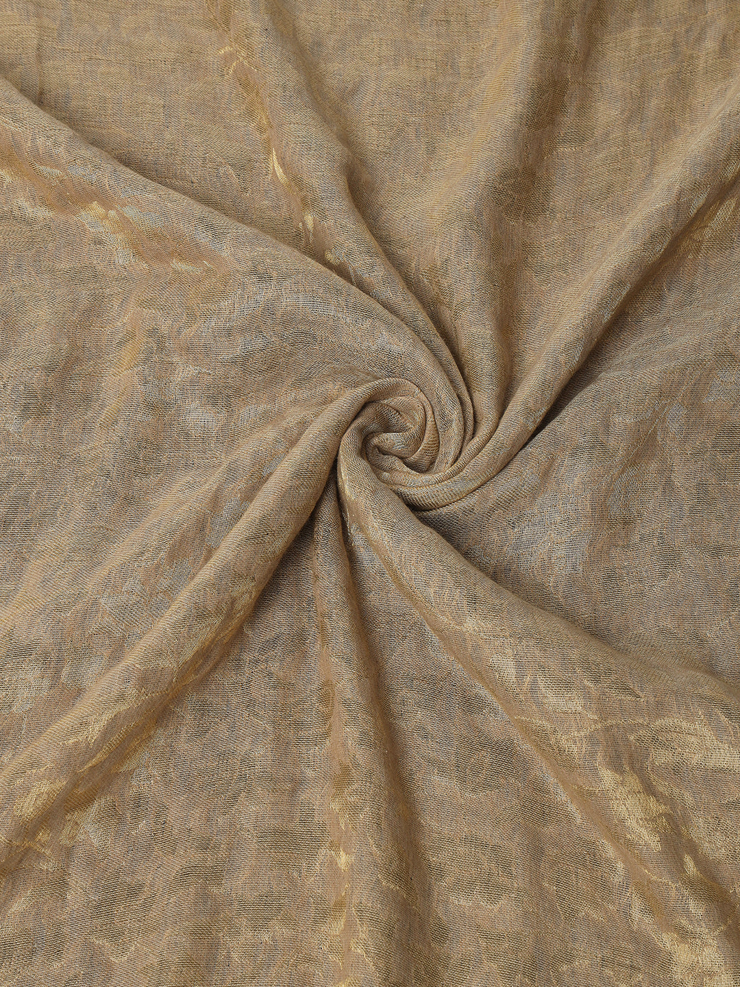 Gulmarg Series: Golden Navy Blue Reversible Super Wool Zari Shawl